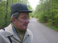 Jan Roman, April 2007, near the dam in Brno, where he had been hiding in 50's after he had escaped from a labor camp II