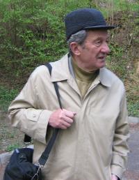 Jan Roman, April 2007, near the dam in Brno, where he had been hiding in 50's after he had escaped from a labor camp III