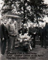 35 - JUDr. Otakar Cmunt as a member of a delegation in the Netherlands - 1920