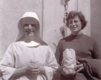 Sister Bernardetta with her best friend Marta Vykoukalová.
