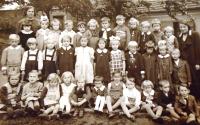05 - Kindergarten - Neveklov - Vladimir in the last row in the middle (collared shirt)