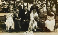 Wedding of her parents Franz and Angela in Rejvíz