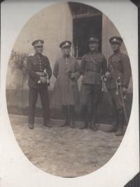 Father with his friends in Košice