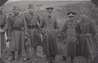 Otcova vojenská služba v Košicích, 1929 (Josef Herget uprostřed)