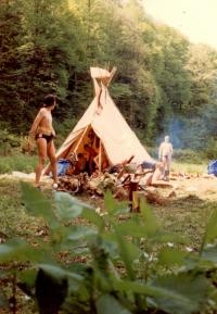 First legal scout camp after revolution