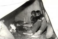 In teepee in 1978
