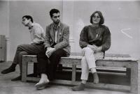 listopad 1989, s Pavlem Langrem a Martou Kubišovou