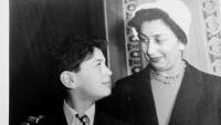 Josef Sorban with his mother in Prague in 1961 