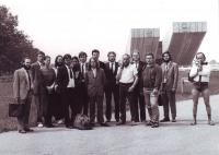 Severomoravská opozice při happeningu u památníku Ostravsko-opavské operace v Hrabyni / jaro 1989