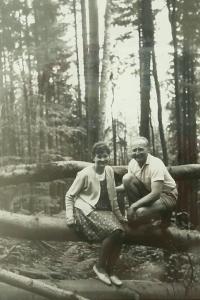 Josef with his wife Maria at home