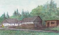 Josef malte die Bretsäge, wo er oft als Kind spielte