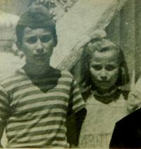 Fotis Bulguris with sister Areti