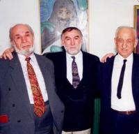 With the great storyteller, Menyhért Lakatos and Jakab orsós
