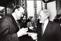 with M. Calfa, birthday party of Jicinsky, 1999