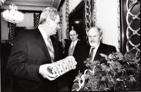 with Milos Zeman, birthday party of Jicinsky 1999