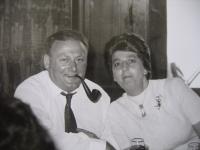 Grunberg with wife