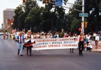 Welcoming of Slovak cycling team in Colorado 1986