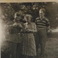 J. Ryba with wife Helena and brother-in-law