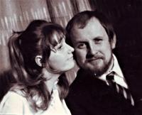 Eduard with his wife Ludmila, Teplice, 1980s