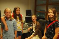 Students in the radio