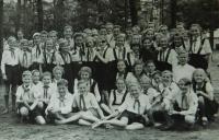 Greek children at a youth meeting in 1951 in eastern Berlin