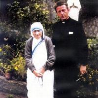 father Košút with Mother Theresa