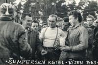 Husband Václav Bojko after a motorcycle race in Šumperk in 1963