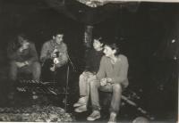 At a secret rock festival in the 1980s in Rohl