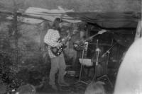 The band Two hours together at a secret rock festival in Oskava in 1985