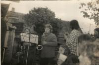 At a secret rock festival in Oskava  in 1986