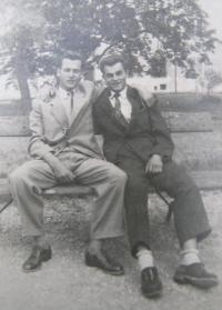 Karel Metyš with friend Jan Pecl