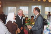 1993: 50th anniversary of the wedding, at the municipal office in Dolni Bojanovice