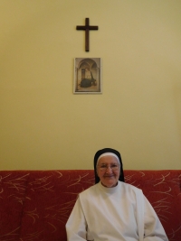 Slavomíra Měřičková v klášteře dominikánek v Praze