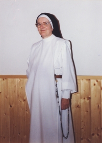 Slavomíra wearing the Dominican habit