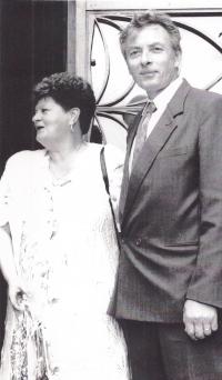 J. Krusina with his wife