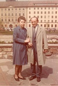 With husband in Prague 1964