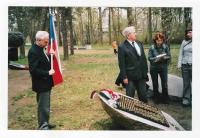 V.S. with A. Bugr at CC Sachsenhausen – Oranienburg in occassion of exposal of memorial dedicated to the victims between czech students