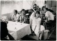 Akce Společnosti přátel USA k výročí dne nezávislosti 4. července 1988 na lodi Napjedla. 