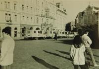 Během jedné z demonstrací v Praze v roce 1988 nebo 1989