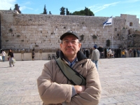 Harry Farkaš in Jerusalem at the Western Wall in 2004