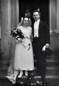 Svatba Marie Ševčíkové a Čeňka Rullera 1924