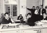 At Supraphon in the 60's (in the front right)