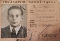 Pupil´s card from high school