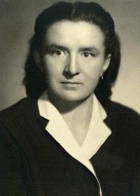 Božena Kopcová portrét, po roce 1945