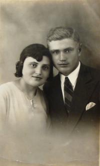 foto s manželem za svobodna, 1938