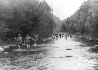 Šlapobečva in 1986. Maničky went ten kilometers by the river.