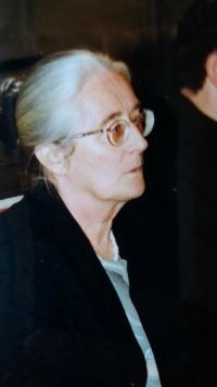 Eva Borková during state awards ceremony in 1999