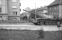 Tank okupačních vojsk v Příbrami 
