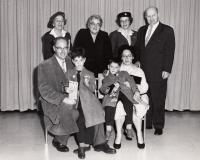 lower row Jan, Martin, Tomas and Eva Roček, the second from the left upper Anna Trojanová, 1960 USA