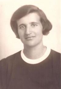 Matka Marie Baranová, portrét, Praha 1938 